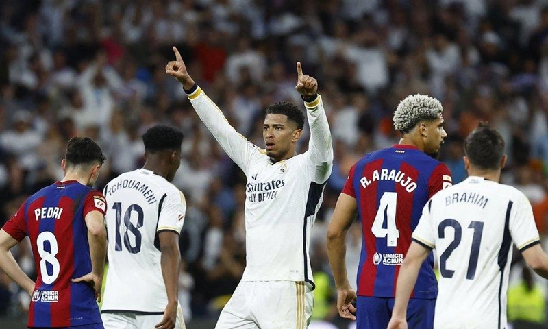 RM-VS-BARCA Bellingham Leads Real Madrid to El Clasico Victory 2-1